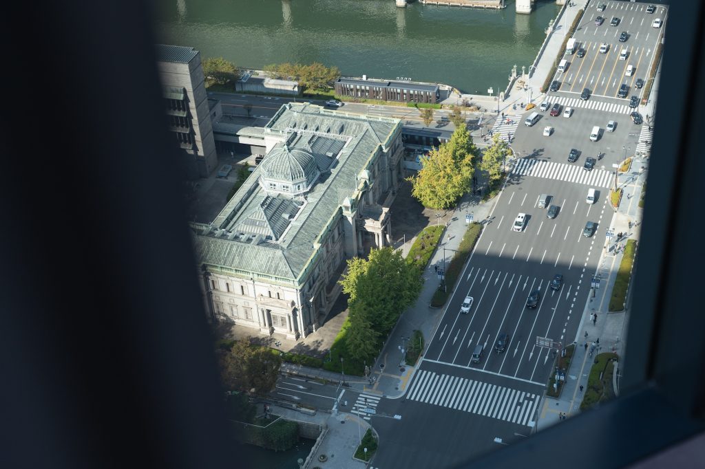 淀屋橋ステーションワン屋上からの景色